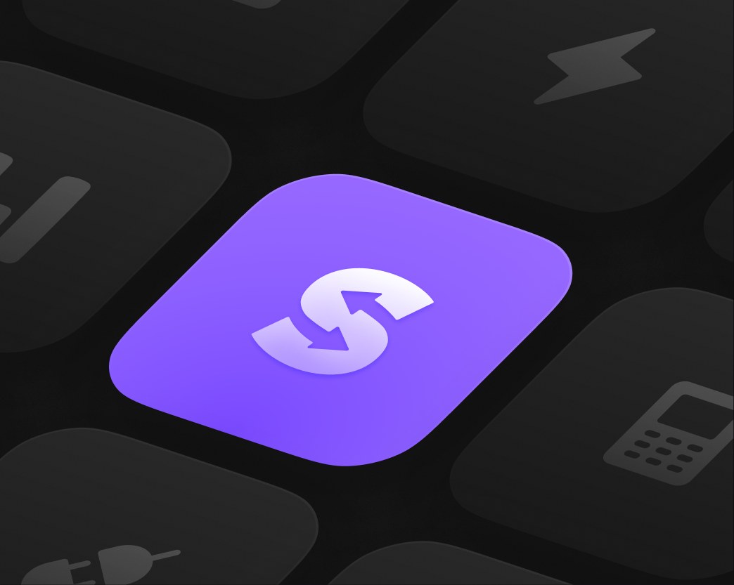 The Sellix app icon, white on a field of purple keys.