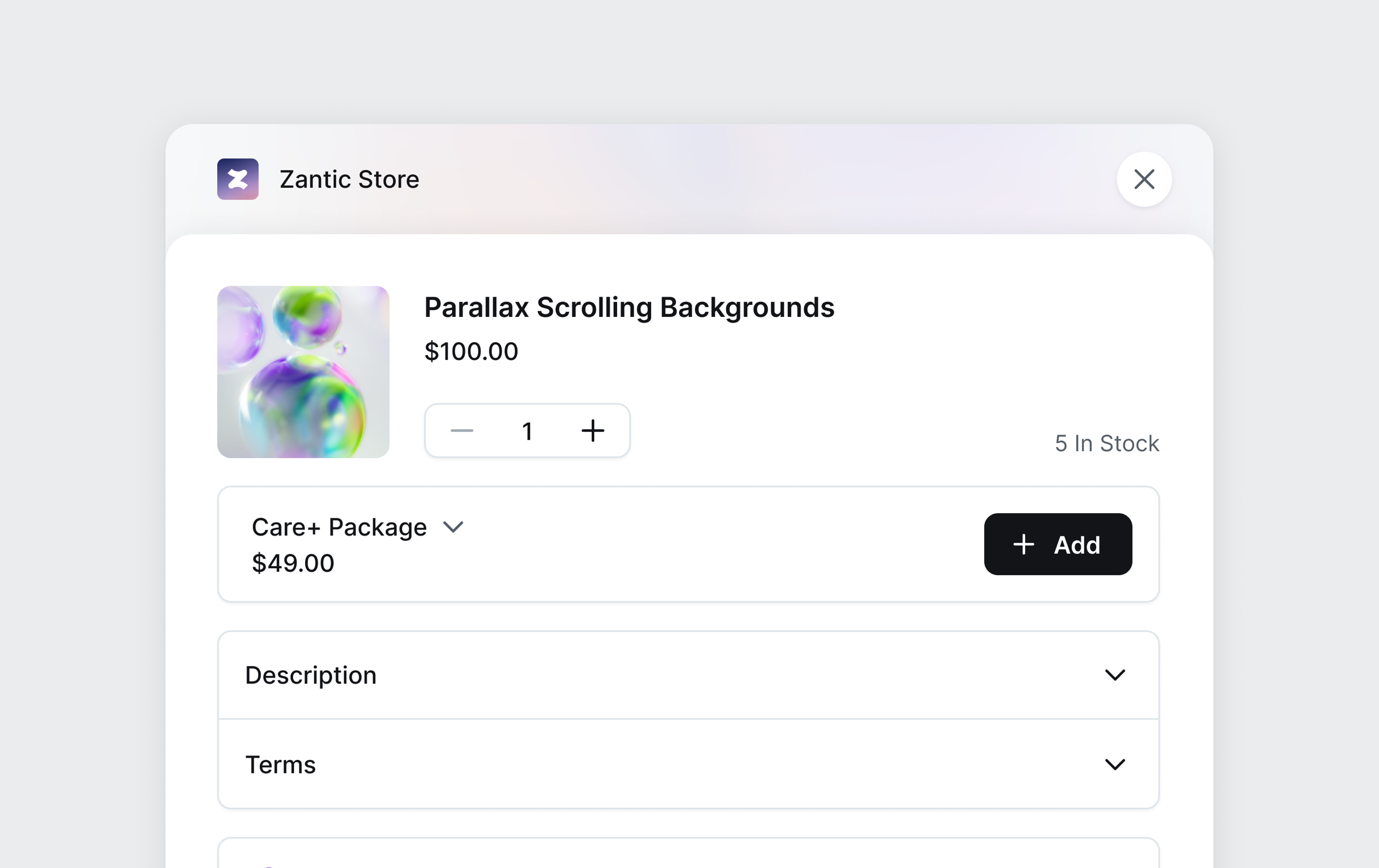 A store built on Sellix, on its own front page.